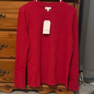 Wonderly Red Long Sleeve Tee